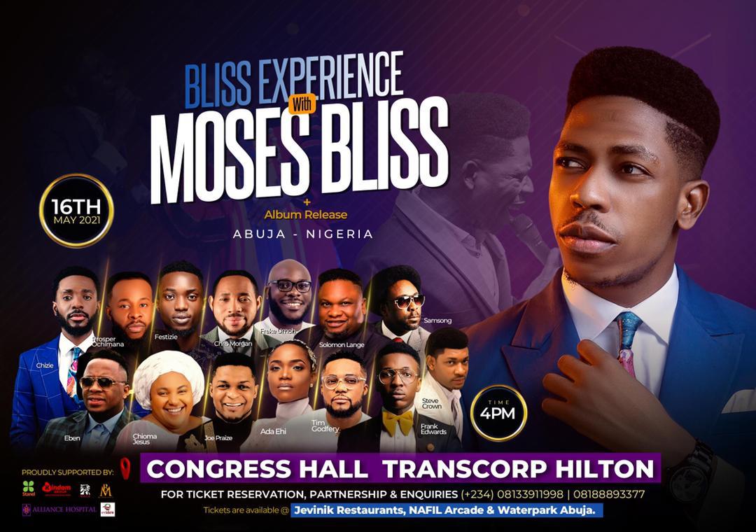 Moses Bliss Preps for first major concert "The Bliss Experience" live in Abuja