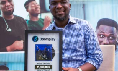 Joe Mettle Receives Boomplay Awards For ' Wind of Revival
