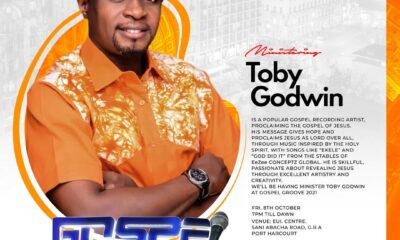 Toby Godwin Live Ministration at Gospel Groove 2021